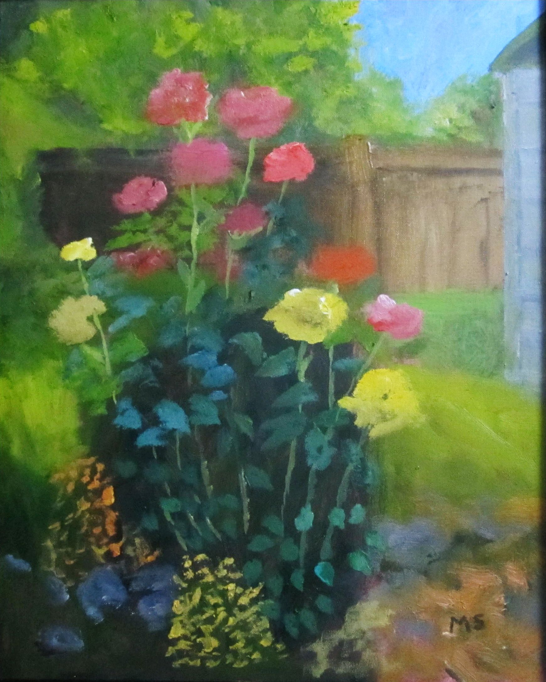 Garden with Roses