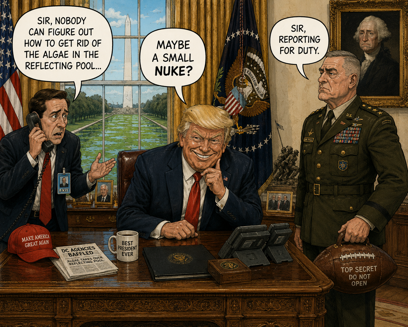 Finally he gets to use one….