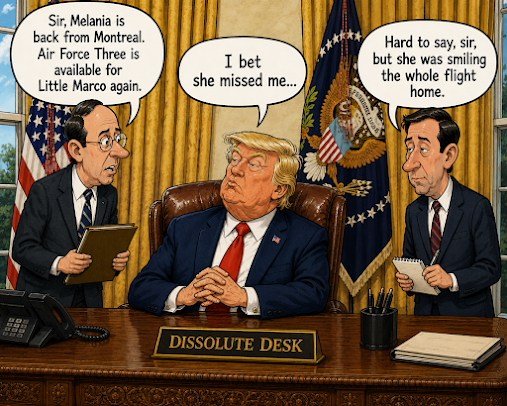 Melania gets around…