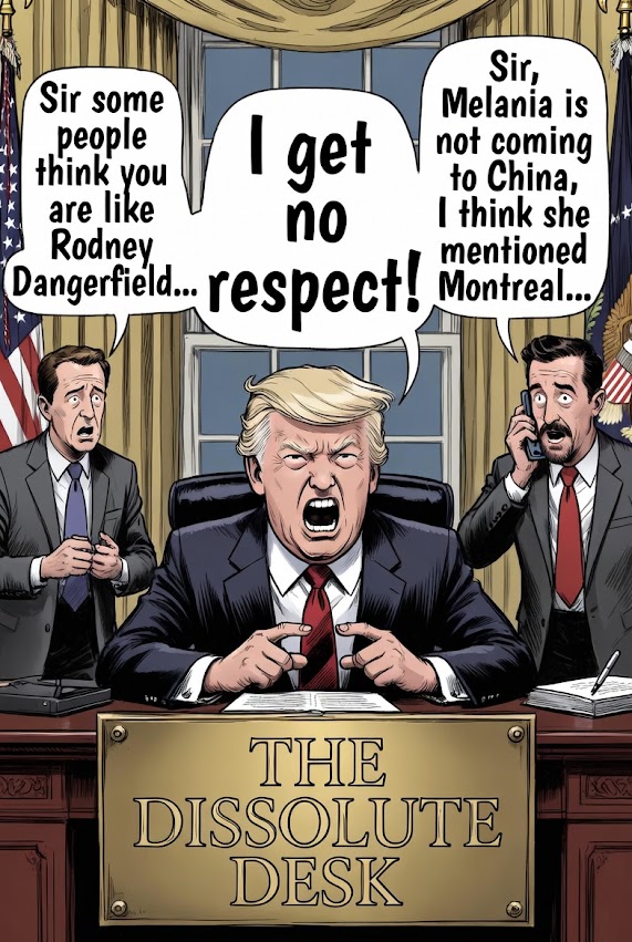 Poor guy – it’s tough to be the Prez