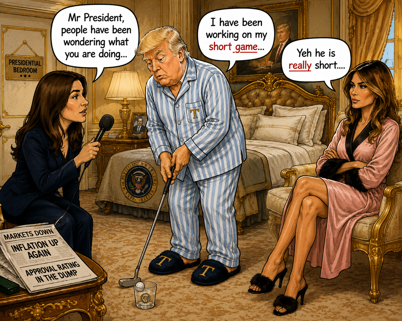 So that is where he has been…