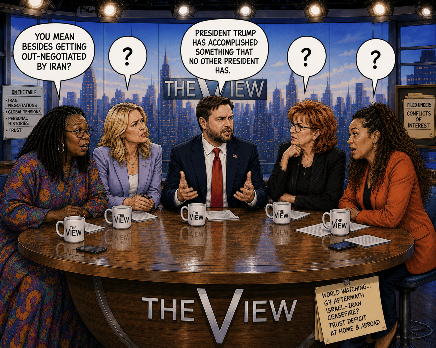 JD is a riot on the view!!