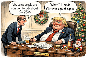 Narcistic bliss in the Oval